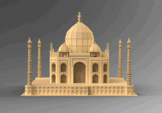 Laser Cut Taj Mahal 3d Puzzle Free Vector File