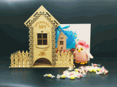 Laser Cut Tea Bag Dispenser Box Tea House 3mm Free Vector File