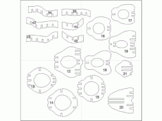 Laser Cut Tiger Bbq 3mm Puzzle 2 Free DXF File