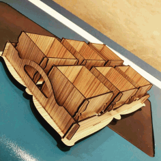 Laser Cut Tray With Boxes Free Vector File