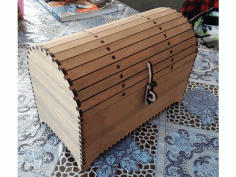 Laser Cut Treasure Box 4mm Free DXF File