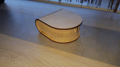 Laser Cut Two Piece Box Flex Hinges Free DXF File