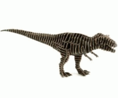 Laser Cut Tyrant Dinosaur Free DXF File