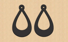 Laser Cut Valentine Day Earrings Pendant Free Vector File