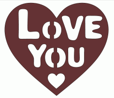 Laser Cut Valentine Day Personalised Wooden Gift Tag Free Vector File