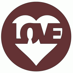 Laser Cut Valentines Day Wood Keychain Love Gift Tag Free Vector File