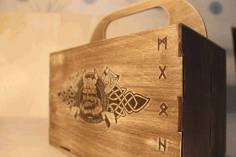 Laser Cut Viking Box Beer Gift Box Beer Caddy Free Vector File