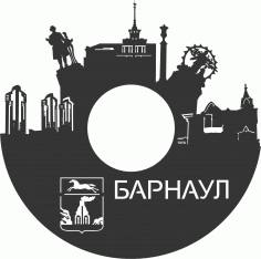 Laser Cut Vinyl Record Gaphayn Clock Free Vector File