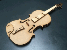 Laser Cut Violin Plywood Free Vector File