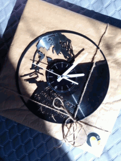 Laser Cut Vladimir Vysotsky Vinyl Record Wall Clock Free Vector File
