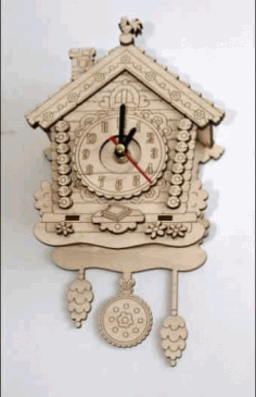 Laser Cut Wall Clock Template Free Vector File