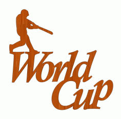 Laser Cut Wall Decor Cricket World Cup Wall Hanging Design Free Vector File