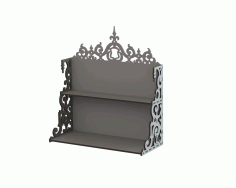 Laser Cut Wall Decor Shelf 3d Puzzle Free Vector File