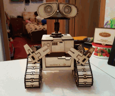 Laser Cut Wall E 3d Puzzle Free Vector File