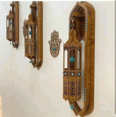Laser Cut Wall Hanging Lamp Free Vector File