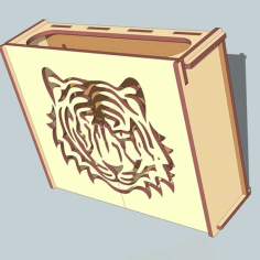 Laser Cut Wall Mounted Wooden Wifi Router Box Free DXF File, Free Vectors File