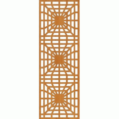 Laser Cut Wall Partition Design Free DXF File