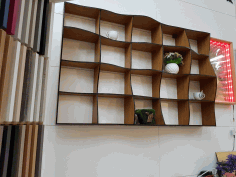 Laser Cut Wave Shelves Free Vector File