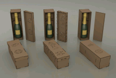 Laser Cut Wedding Ceremony Wine Box 3mm Free Vector File