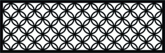 Laser Cut Window Floral Lattice Stencil Round Pattern Free DXF File