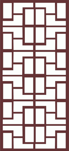 Laser Cut Window Jali Floral Seamless Pattern Free DXF File