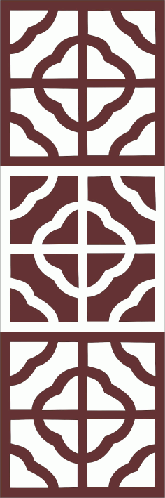 Laser Cut Window Jali Pattern Free DXF File