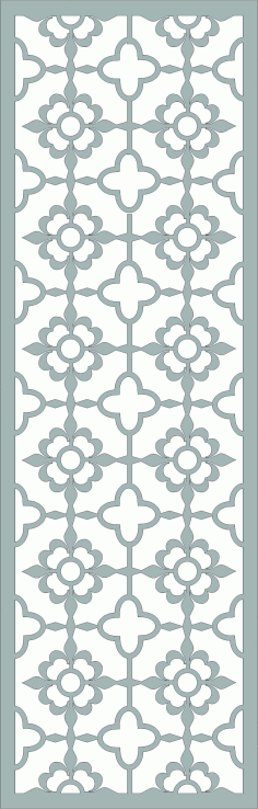 Laser Cut Window Seamless Lattice Free DXF File
