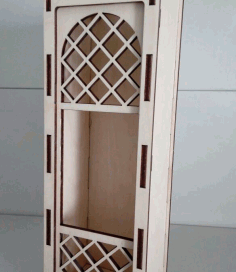 Laser Cut Wine Box Free Vector File