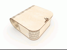 Laser Cut Wood Box Purse Free Vector File