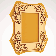 Laser Cut Wood Frame Free DXF File