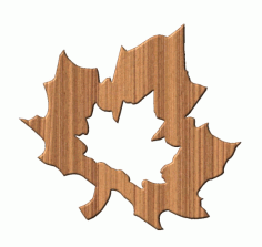 Laser Cut Wood Maple Leaf Cutout Free Vector File