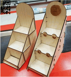 Laser Cut Wood Shelf Drawing Free DXF File