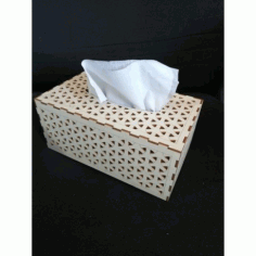 Laser Cut Wood Tissue Box Template Free DXF File