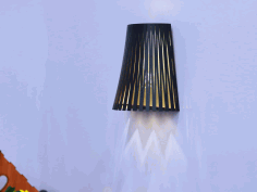 Laser Cut Wood Wall Light Wooden Sconce Lamp Free Vector File