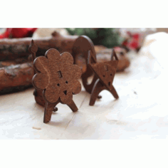 Laser Cut Wooden Animal Decoration Template Free DXF File