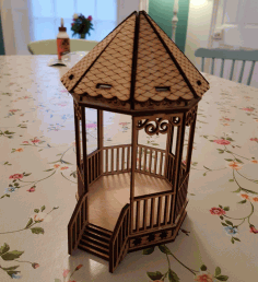 Laser Cut Wooden Bandstand 3mm Free Vector File