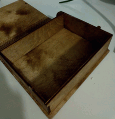 Laser Cut Wooden Book Box Free DXF File