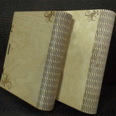 Laser Cut Wooden Book Box Gift Box Book Cover Template Free Vector File