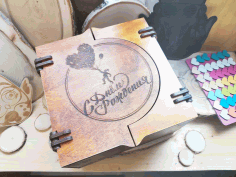 Laser Cut Wooden Box 6mm 25x25x15 Free Vector File