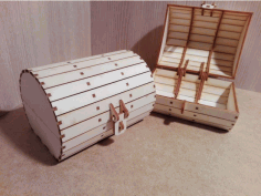 Laser Cut Wooden Box Cnc Free DXF File
