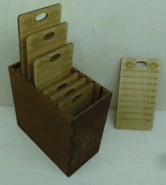 Laser Cut Wooden Box For Boards Free Vector File