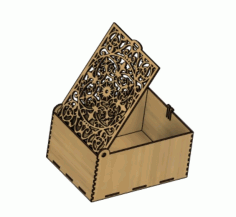 Laser Cut Wooden Box With Lid 200x150x100 Free Vector File