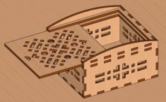 Laser Cut Wooden Box With Lid Decorative Gift Jewelry Box Free Vector File