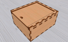 Laser Cut Wooden Box With Lid Ornaments Storage Jewelry Box Free DXF File