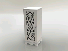 Laser Cut Wooden Cabinet Furniture Shelf Storage Rack 12mm Free DXF File