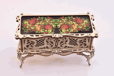 Laser Cut Wooden Casket Template Free Vector File