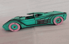 Laser Cut Wooden Chevrolet Camaro 3d Model Puzzle Free Vector File