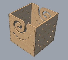 Laser Cut Wooden Crochet Yarn Holder Yarn Bowl Knitting Bowl With Holes For Knitting Needles Free Vector File
