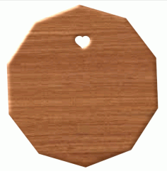 Laser Cut Wooden Custom Bag Tag Gift Tag Free Vector File