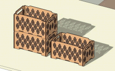 Laser Cut Wooden Decorative Stackable Box Free Vector File